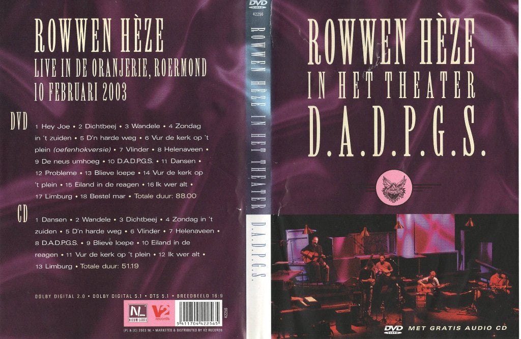 Rowwen Hèze – D.A.D.P.G.S. - In Het Theater, Alle leeftijden, Ophalen of Verzenden, Zo goed als nieuw, Inclusief boekje
