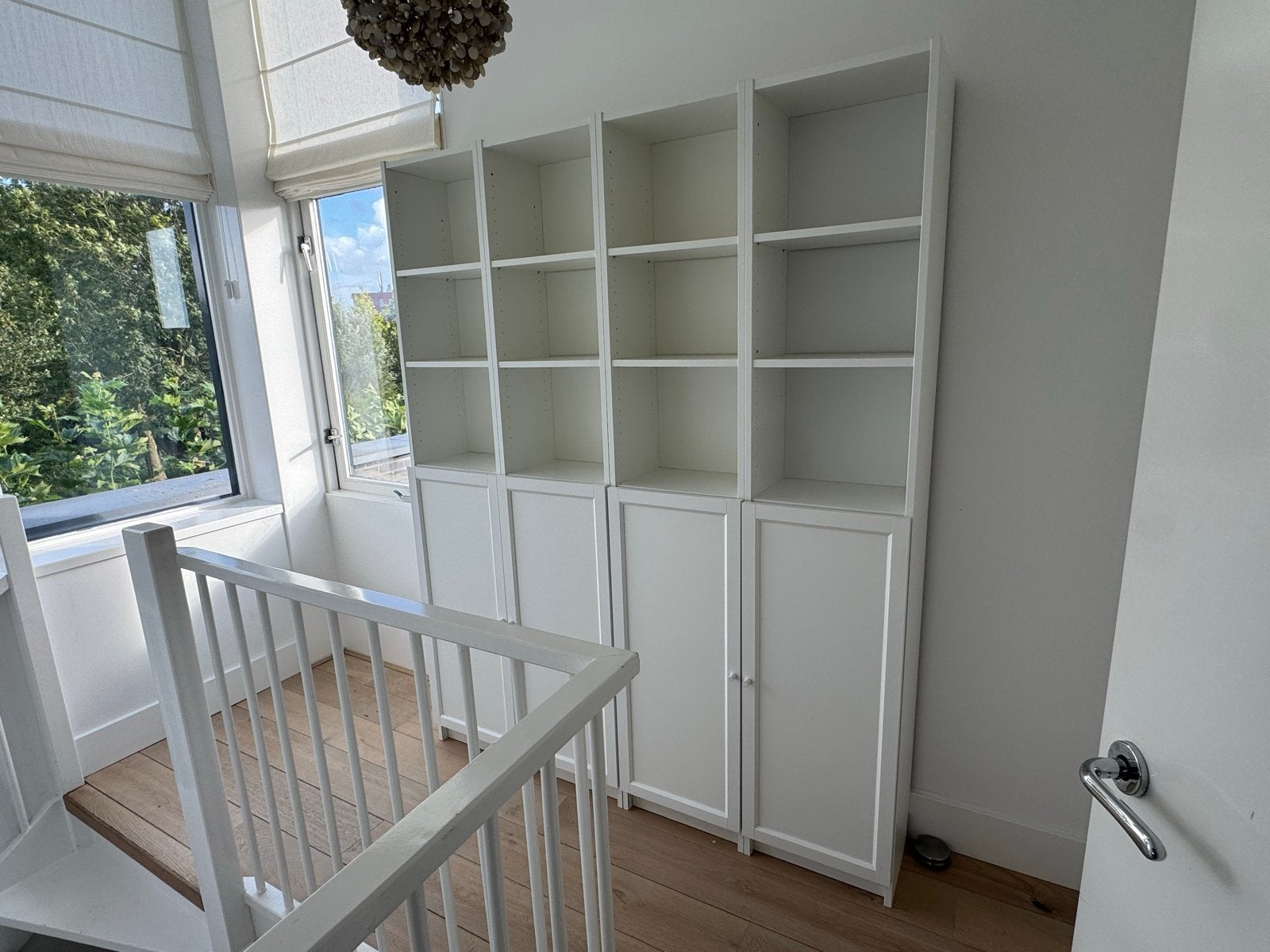 4x Witte Billy Boekenkast met Deuren en Planken, Ophalen, Gebruikt, 200 cm of meer, 50 tot 100 cm