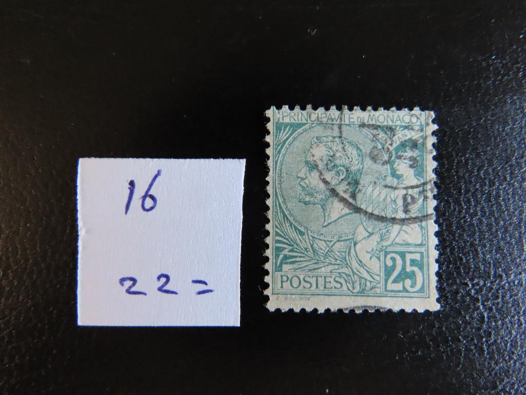 Monaco 16, Ophalen of Verzenden, Monaco, Gestempeld