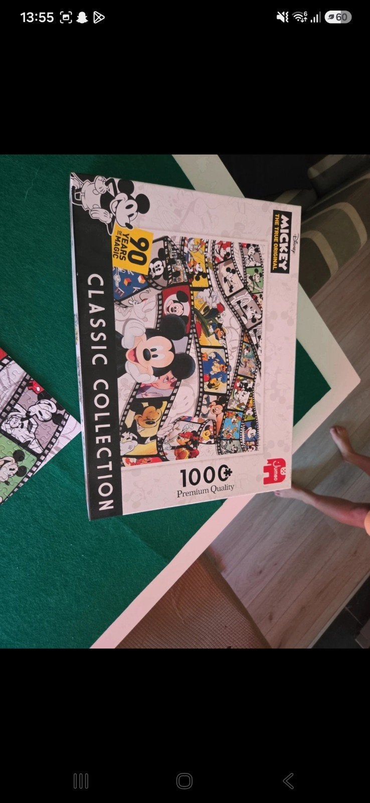 Mickey puzzel, Ophalen of Verzenden, 500 t/m 1500 stukjes, Zo goed als nieuw, Legpuzzel