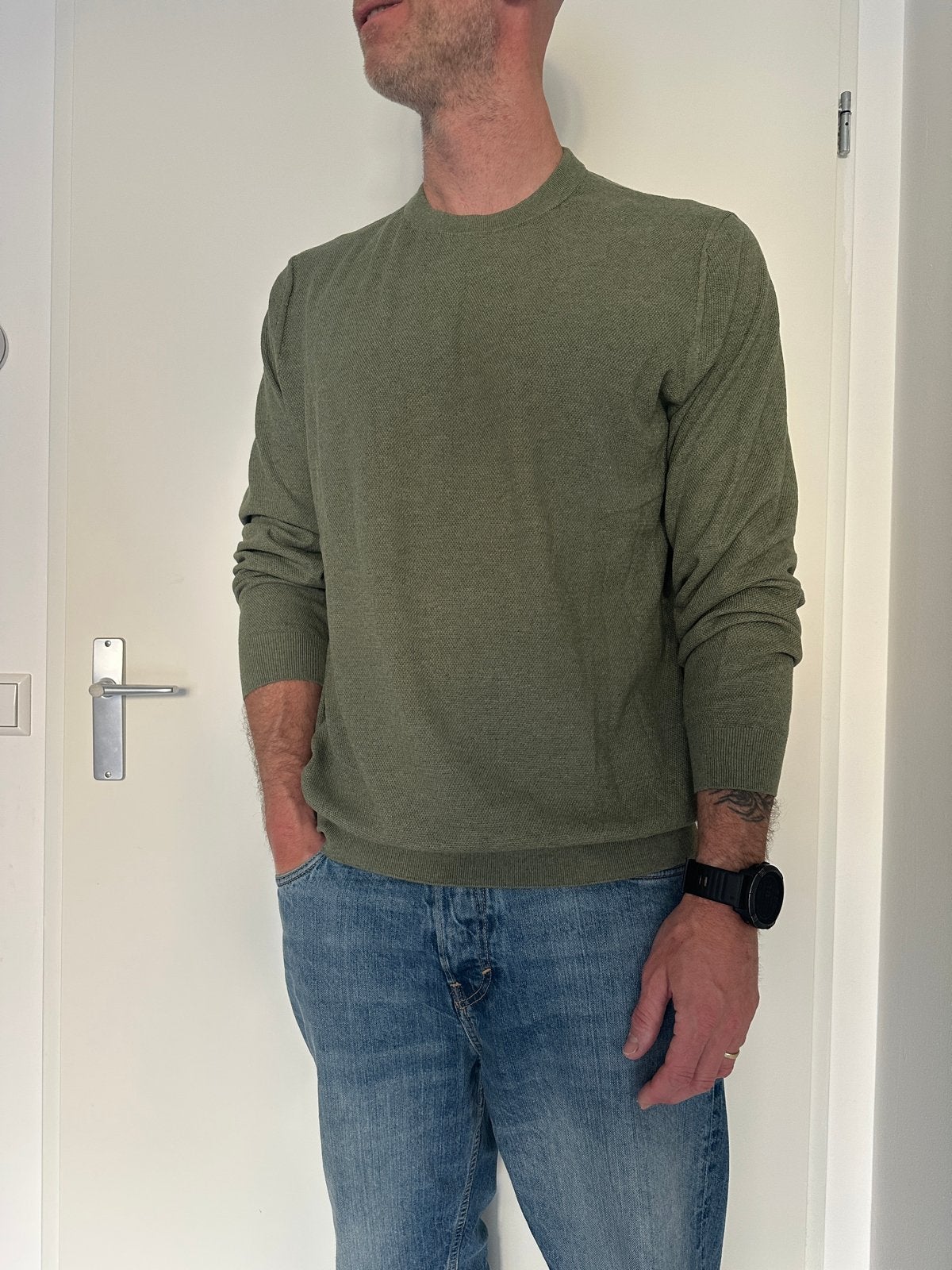 Nieuwe Mango herentrui XXL - Groen, Kleding | Heren, Truien en Vesten, Ophalen of Verzenden, Nieuw, Overige maten, Groen
