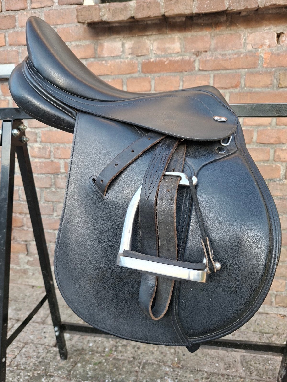 Tekna club 15 inch zgan met Kiefer trens, Ophalen, Zo goed als nieuw, Dressuur, XS (15.5 inch of kleiner)