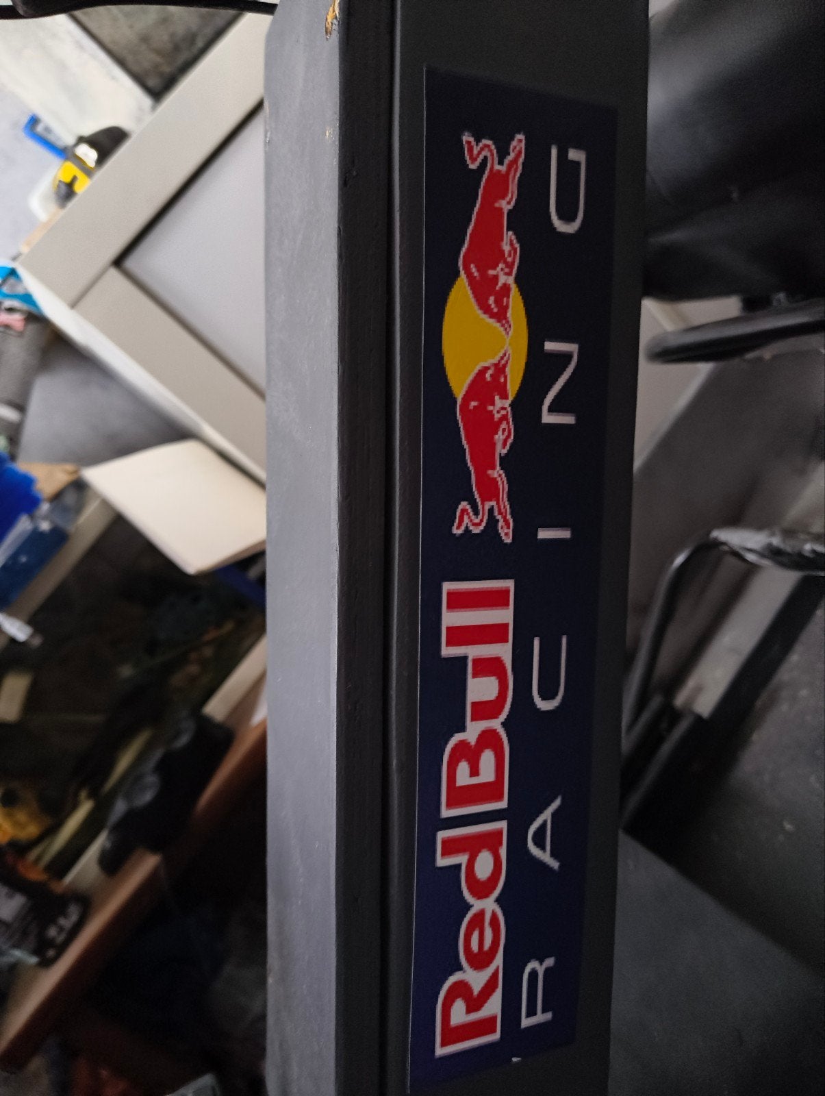 Red Bull Racing Playseat (zelf gemaakt van hout), Spelcomputers en Games, Ophalen, Gebruikt