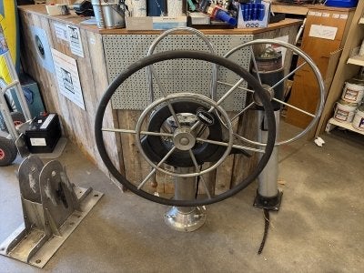 RVS Stuurstand met stuurwiel en automaat