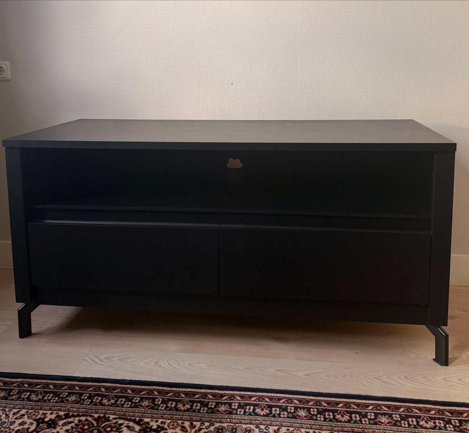 TV-meubel JYSK VEDDE (gepimpt), Ophalen, Gebruikt, 100 tot 150 cm, Minder dan 100 cm