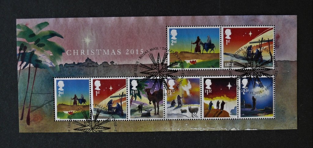 UK / Engeland 2015 Kerstmis Blok, Verzenden, Gestempeld