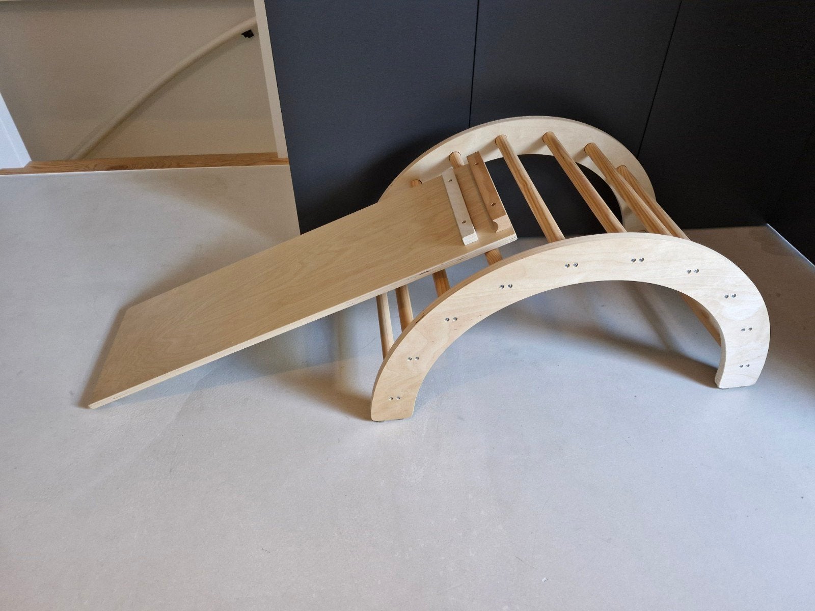 Houten klimrek/glijbaan voor kinderen, Kinderen en Baby's, Ophalen, Gebruikt, Glijbaan