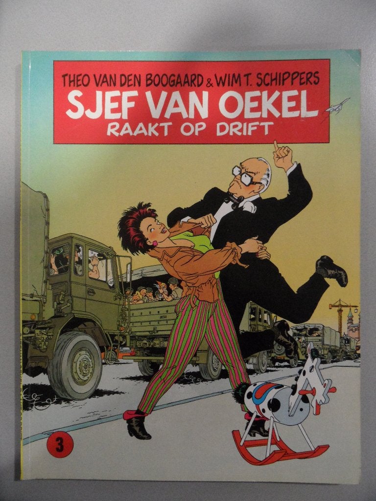 Sjef van Oekel. Raakt op drift. 1986, Eén stripboek, Ophalen of Verzenden