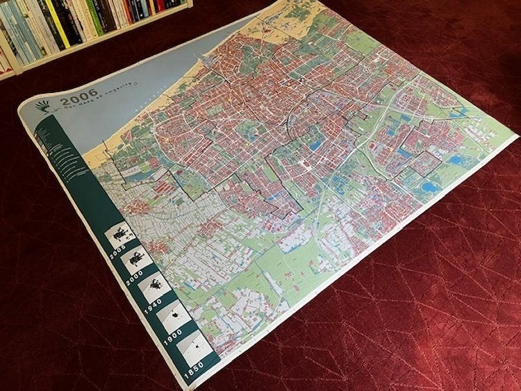 Plattegrond / Overzichtskaart Den Haag en omstreken, Boeken, Ophalen, Gemeente Den Haag, 1800 tot 2000, Nederland