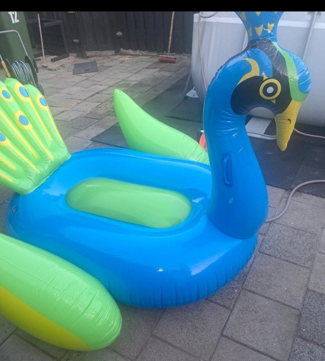 Opblaasbaar Zwembadfiguur Pauw & Glitter Schelp Nieuw, Ophalen, Minder dan 80 cm, Overige typen, Nieuw