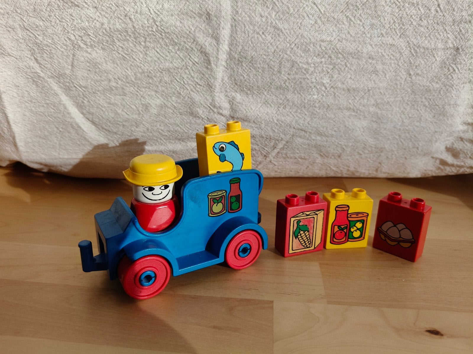 Lego Duplo 2623 vintage  bezorgwagen & goederen, Inclusief minifiguren, Gebruikt, Overige thema's, Ophalen of Verzenden