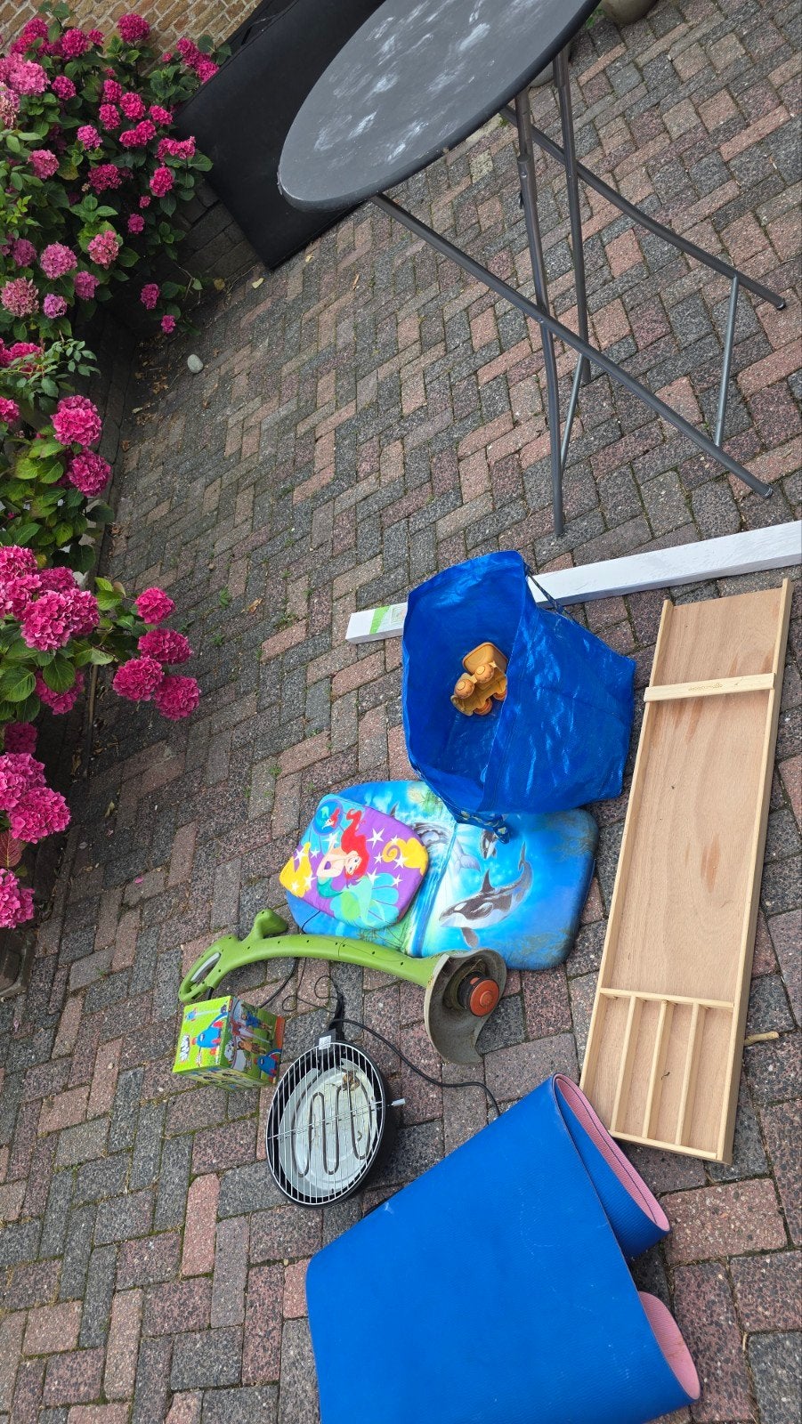 Gratis, rommelmarktspullen, Ophalen, Gebruikt