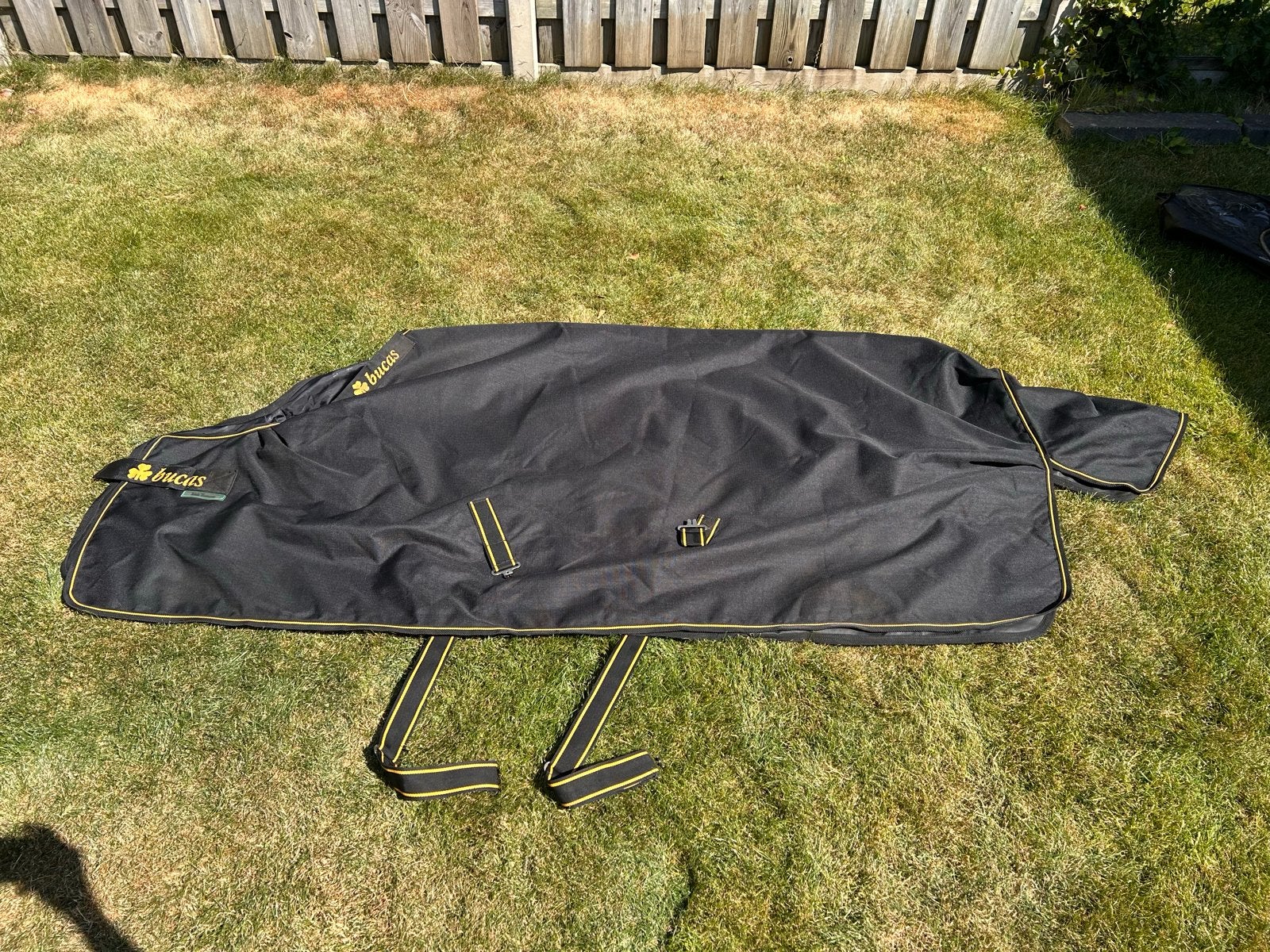 Bucas outdoor deken incl hals, Dieren en Toebehoren, Linersysteem, Ophalen of Verzenden, Zo goed als nieuw, 50 g