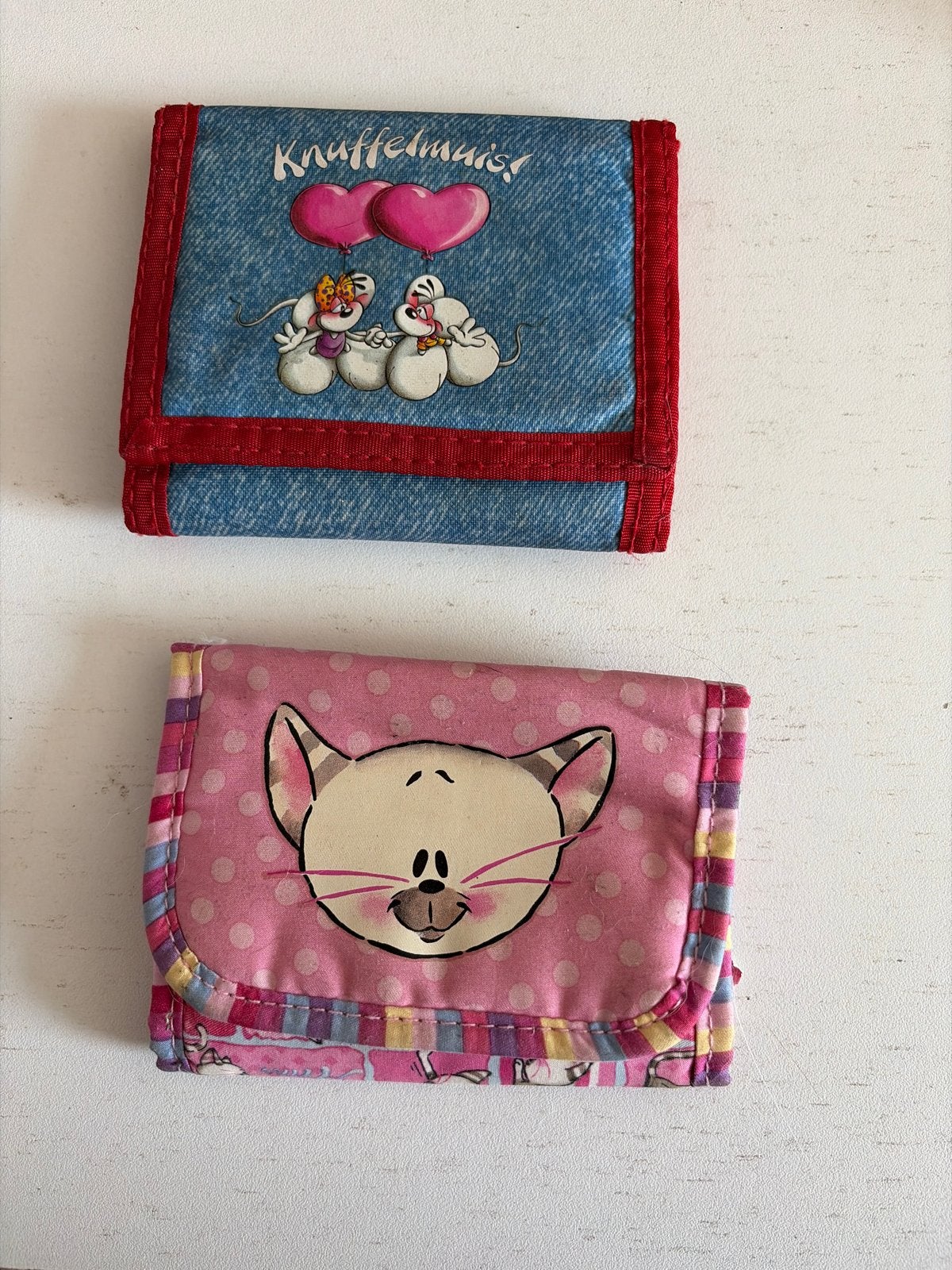 Leuke diddlportomonee: Knuffelmuis & Kat, Verzamelen, Ophalen of Verzenden, Gebruikt