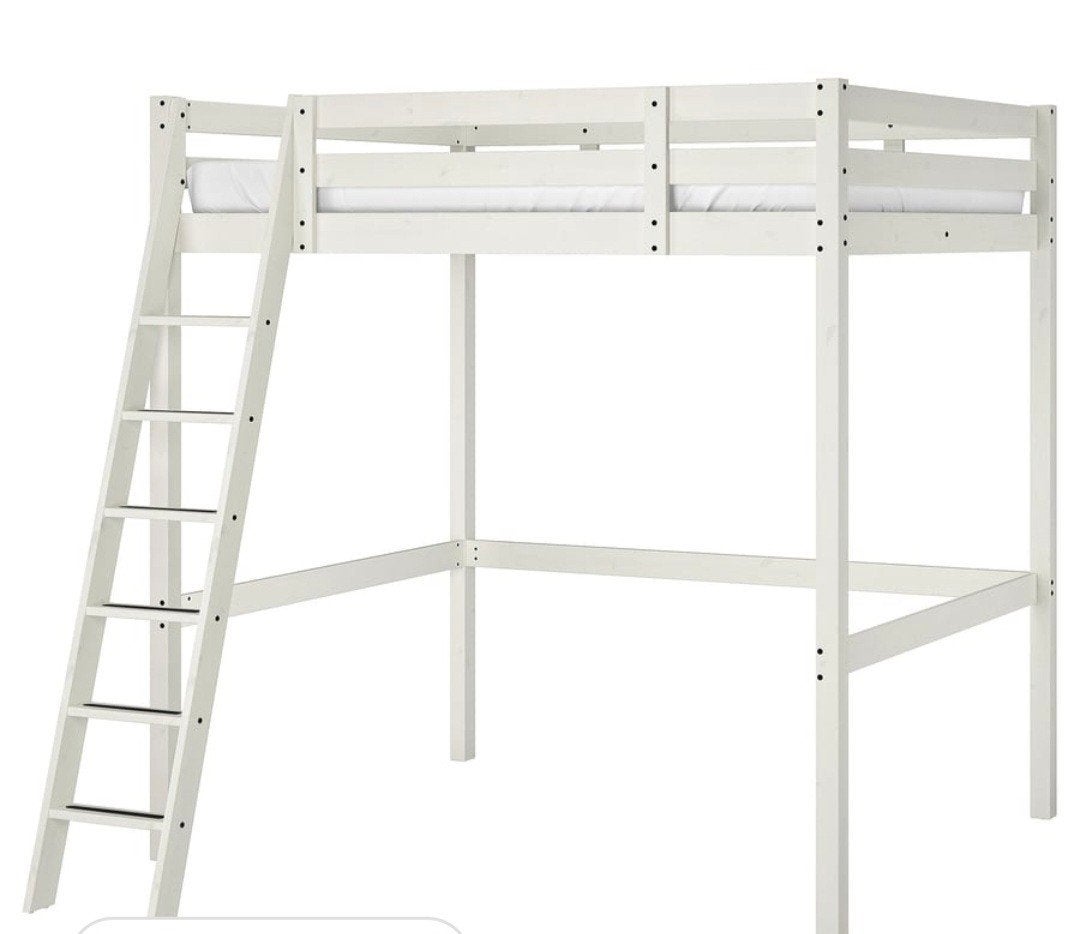 Ikea Stora Hoogslaper 140x200 cm, Gebruikt, Hoogslaper, Tweepersoons, 200 cm