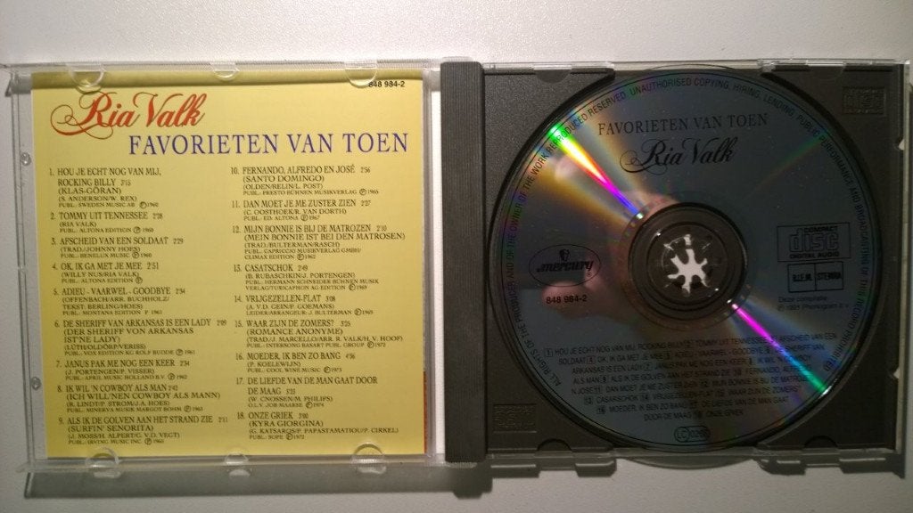 Ria Valk - Favorieten van Toen, Ophalen of Verzenden, Zo goed als nieuw, Pop, Album