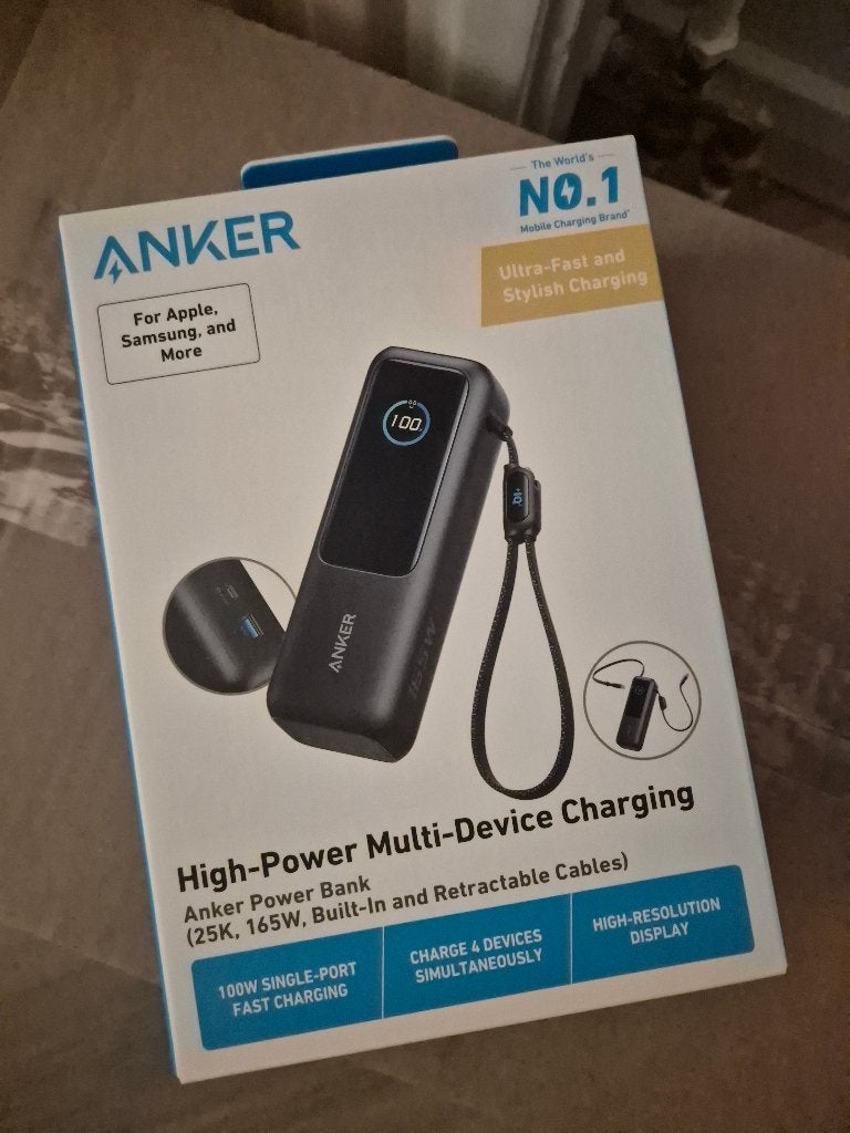 Anker Power Bank (25K, 165W) NIEUW