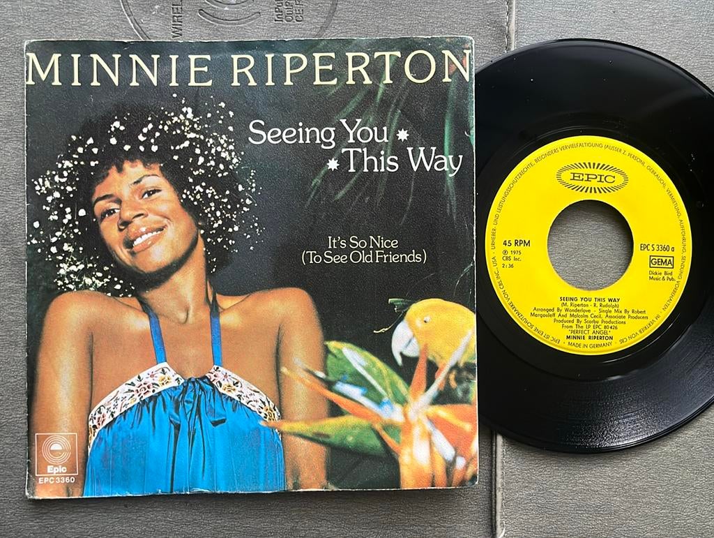Minnie Riperton - Seeing you this way 7” DE 1975, Ophalen of Verzenden, Gebruikt, R&B en Soul