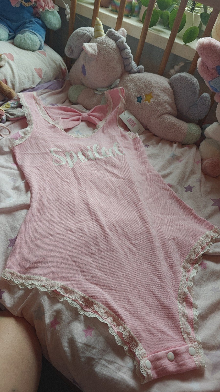 ABDL DDLG Sissy Romper Roze Maat XL, Diversen, Verzenden, Nieuw