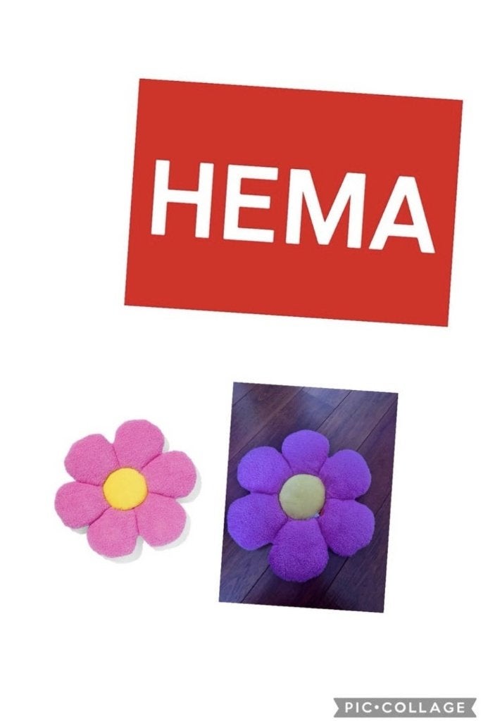 Bloem kussen van de Hema (advr 44), Ophalen of Verzenden, Zo goed als nieuw, Roze, Vierkant