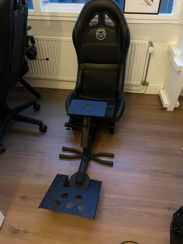 QWARE RS-500BL Gamestoel - Zwart sim racing, Spelcomputers en Games, Spelcomputers | Overige, Gebruikt, Overige merken, Ophalen