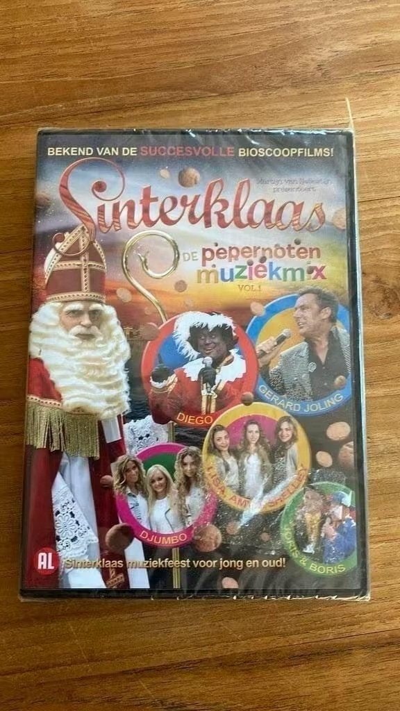 Dvd Sinterklaas : de pepernoten muziekmix vol. 1 ( nieuw), Alle leeftijden, Ophalen of Verzenden, Nieuw in verpakking, Film