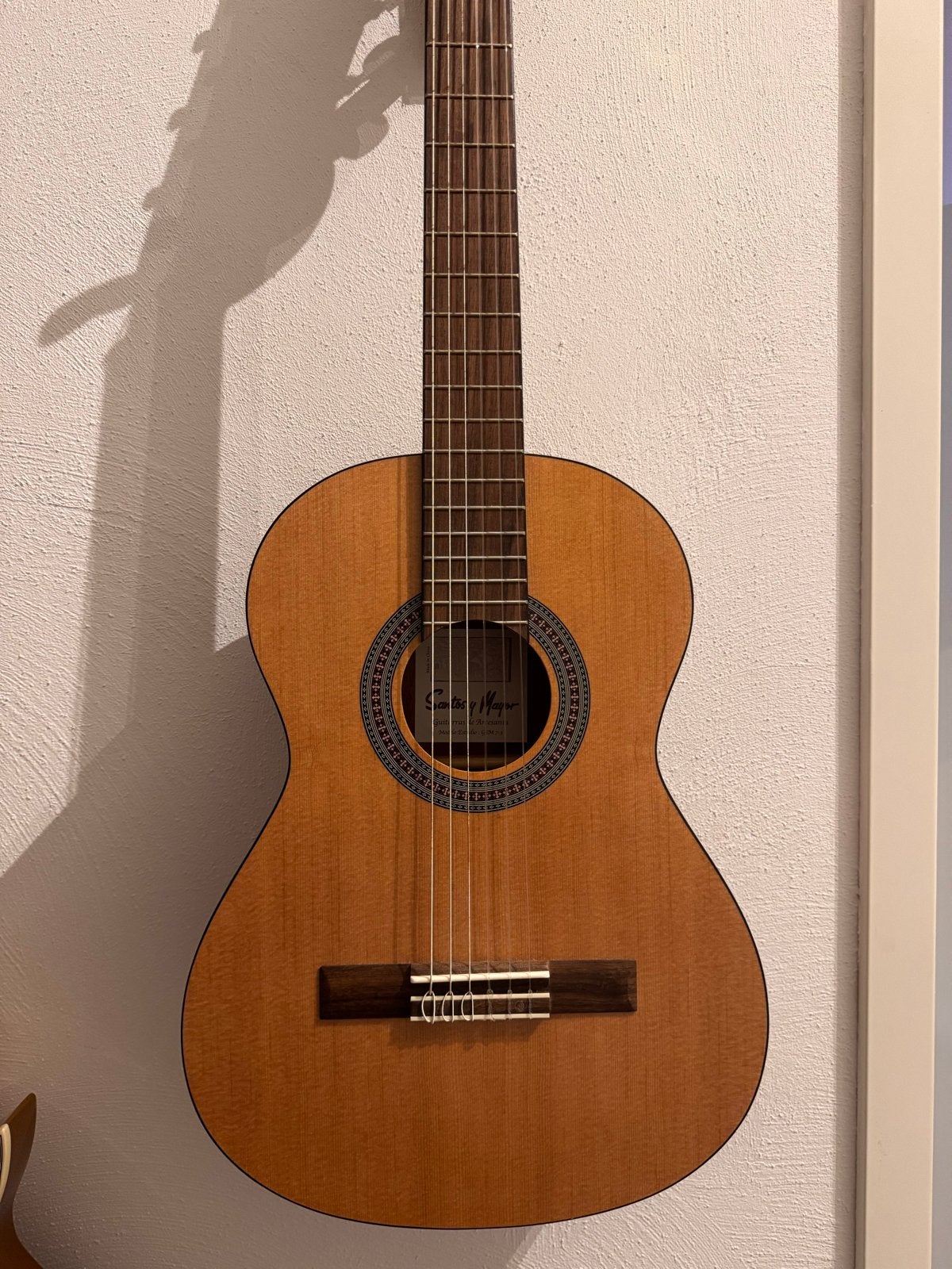 Santos y Mayor Klassieke Gitaar - Model Estudio GSM 7-3, Ophalen, Zo goed als nieuw, Klassieke of Spaanse gitaar, Met koffer
