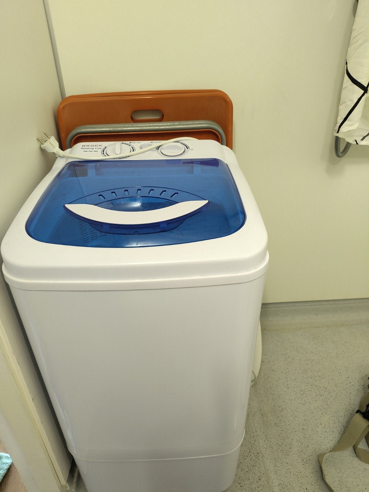 Campingwasmachine 6.8 Kg Brock Washing Line WM7001WH, Ophalen, 6 tot 8 kg, Minder dan 85 cm, Bovenlader