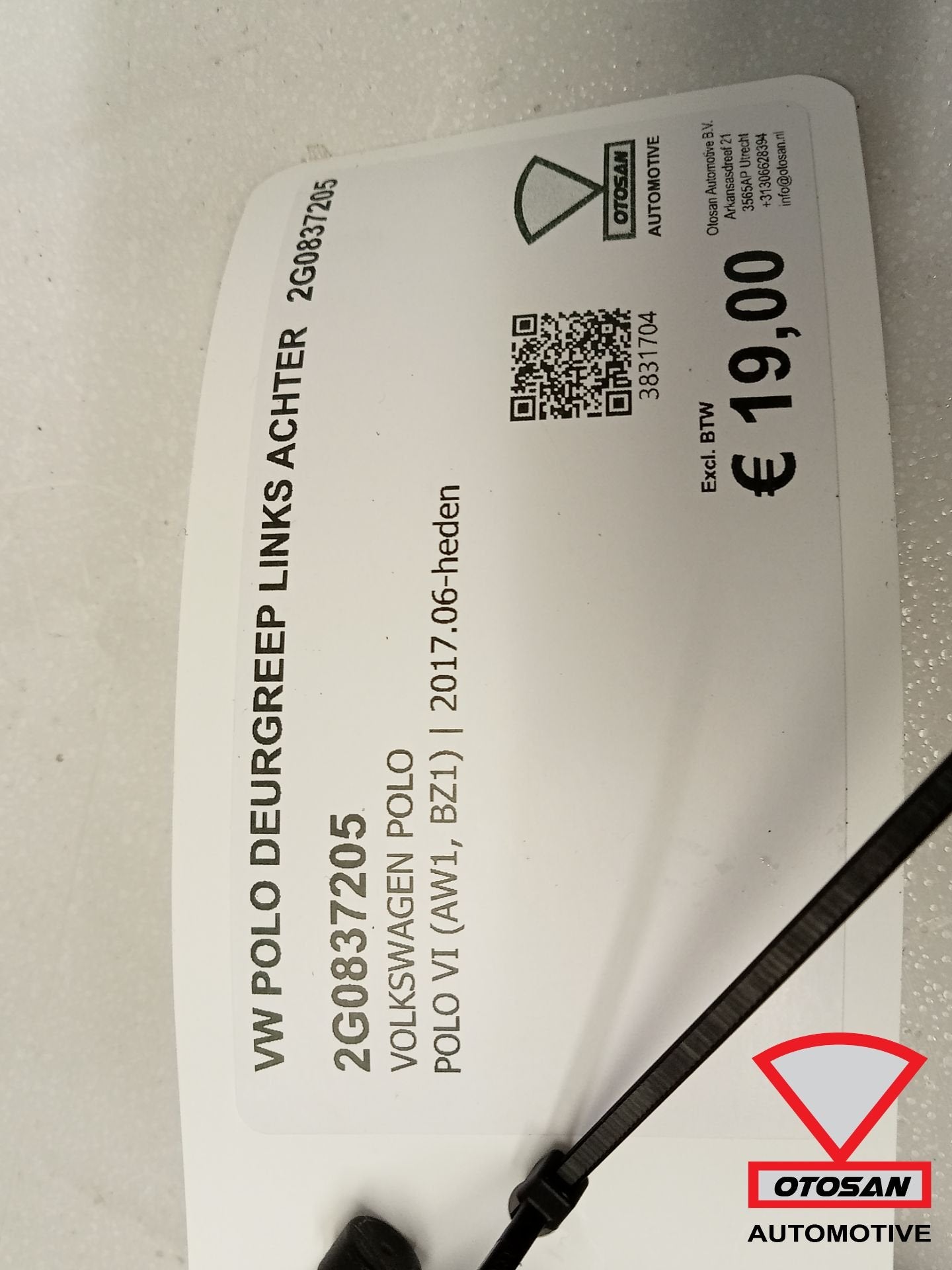VW POLO Deurgreep Links Achter 2g0837205, Auto-onderdelen, Gebruikt, Volkswagen, Volkswagen AG, Berliner Ring 2
38440  Wolfsburg, DE