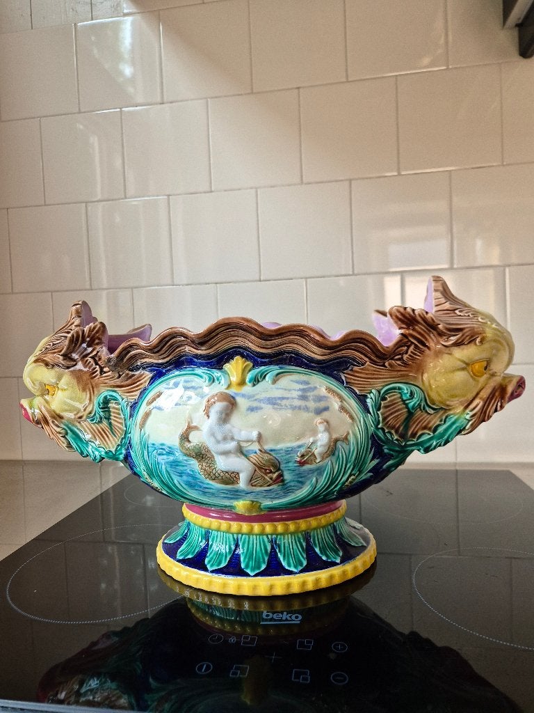 Unieke grote jardiniere / art nouveau cachepot eyecatcher