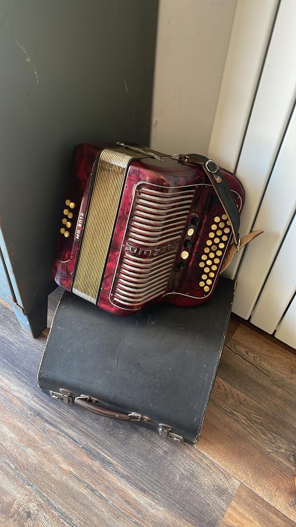 Hohner club 3M accordeon, Verzenden, ., Overige formaten, Zo goed als nieuw