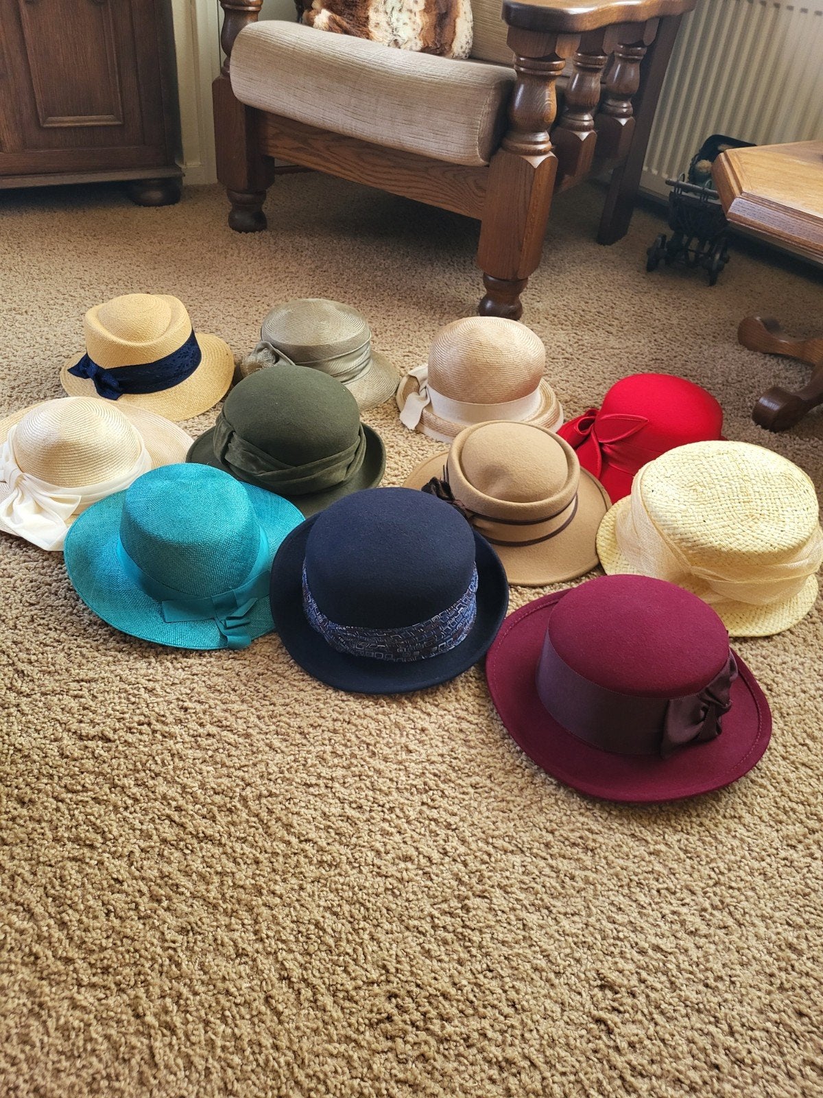 Dameshoeden, Kleding | Dames, Hoeden en Petten, Ophalen of Verzenden, Zo goed als nieuw, One size fits all