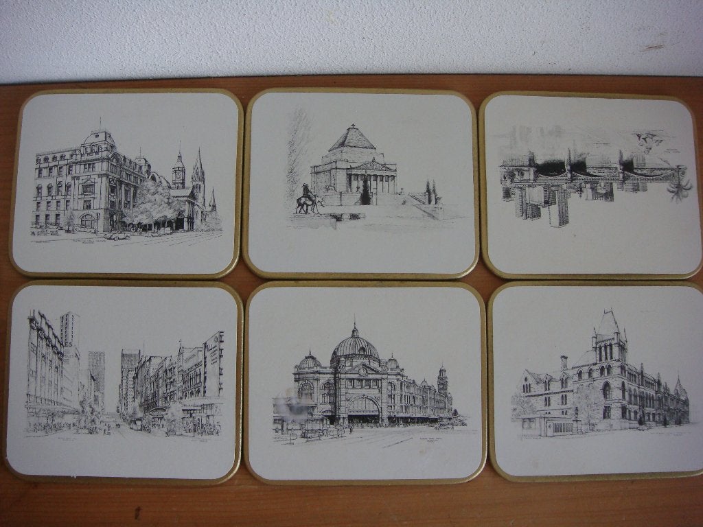 Zes Pimpernel onderzetters met tekeningen, Huis en Inrichting, Glasonderzetter, Overige materialen, Ophalen of Verzenden, Zo goed als nieuw