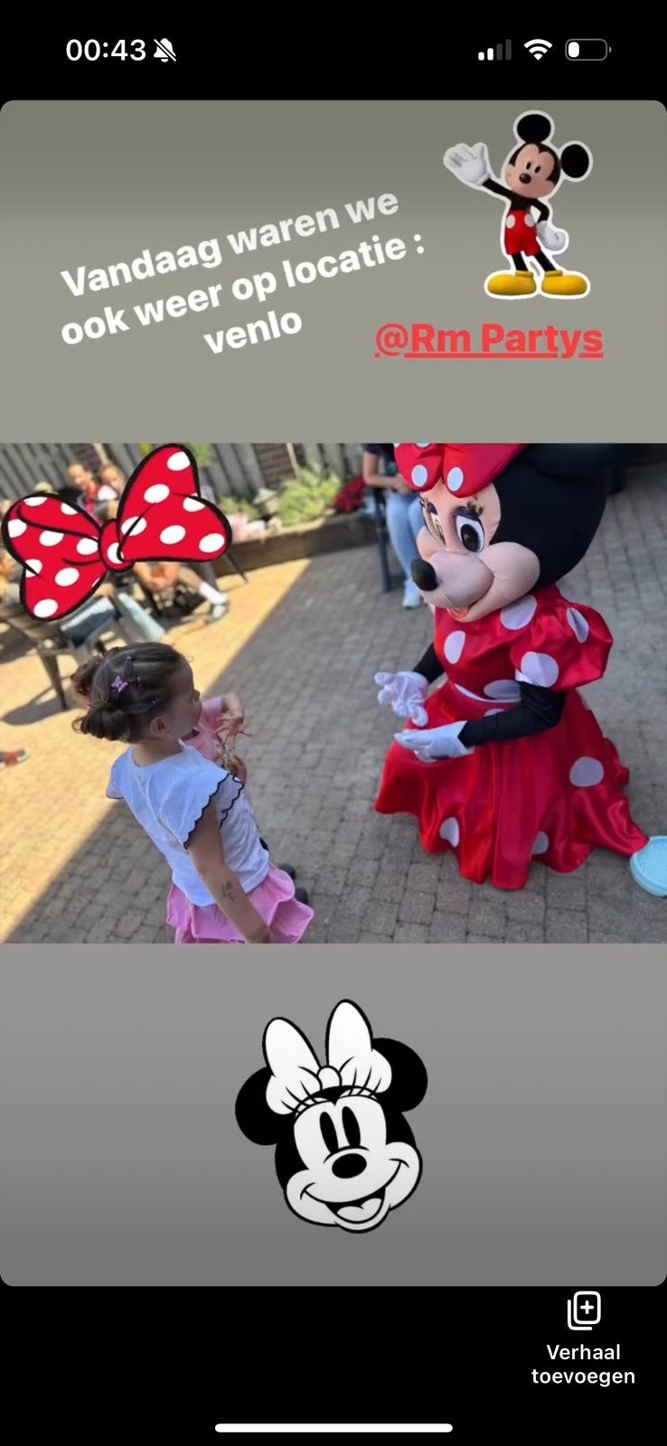 Mickey en minnie mascotte verhuur  met acteur