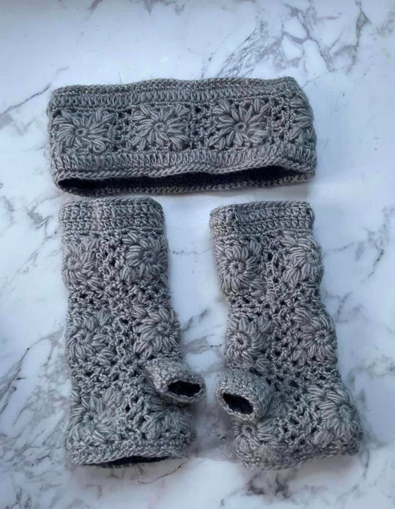 Sjaal met verhaal wollen set: hoofdband en handschoenen, Kleding | Dames, Mutsen, Sjaals en Handschoenen, Nieuw, Handschoenen