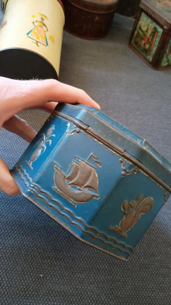 blikken trommels vintage, Verzamelen, Blikken, Ophalen of Verzenden, Overige