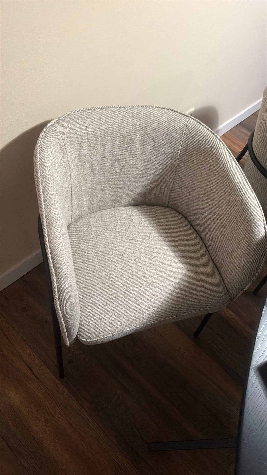 Eetkamerstoelen beige / japandi, Ophalen of Verzenden, Zo goed als nieuw, 75 tot 100 cm, 50 tot 75 cm