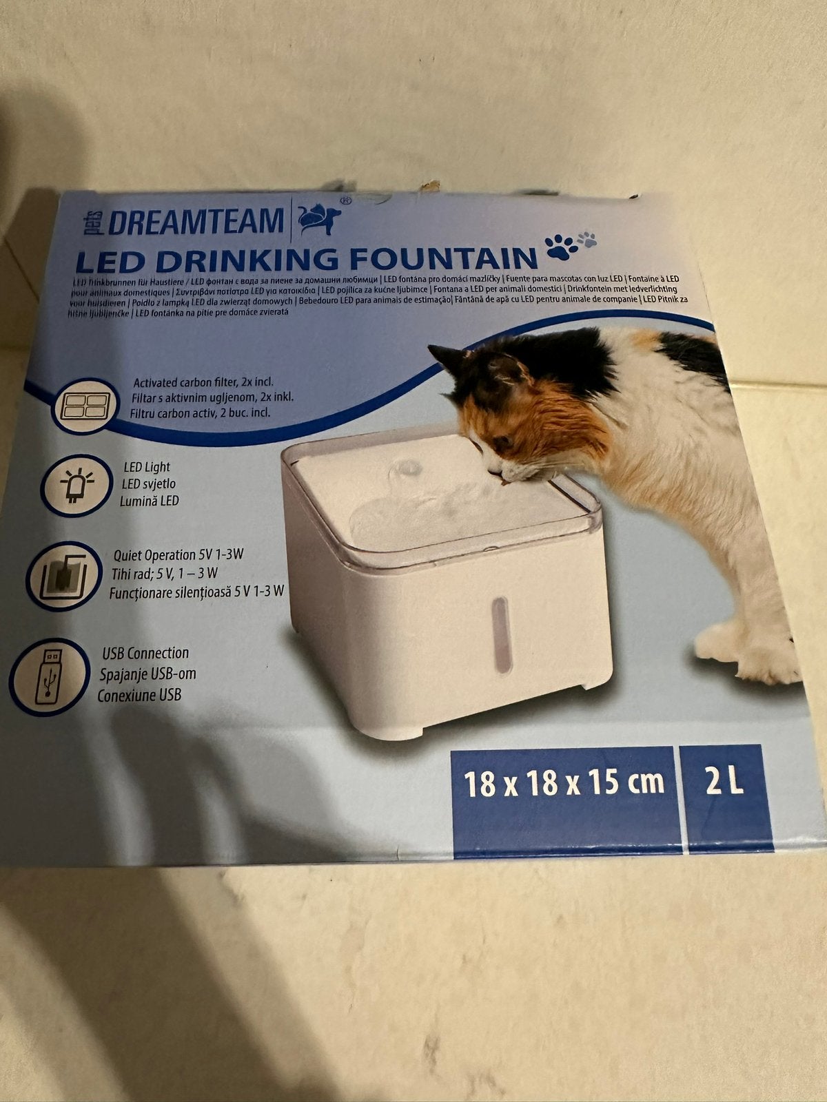Water fontein  voor katten, Ophalen of Verzenden, Zo goed als nieuw