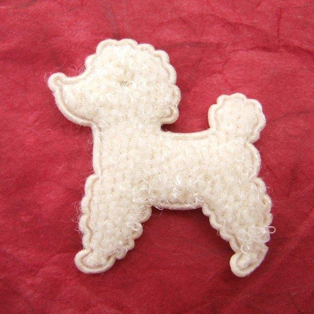 OPRUIMING ~ Schattig crème poedel hondje ~ 4 cm, -, -, Ophalen of Verzenden, -