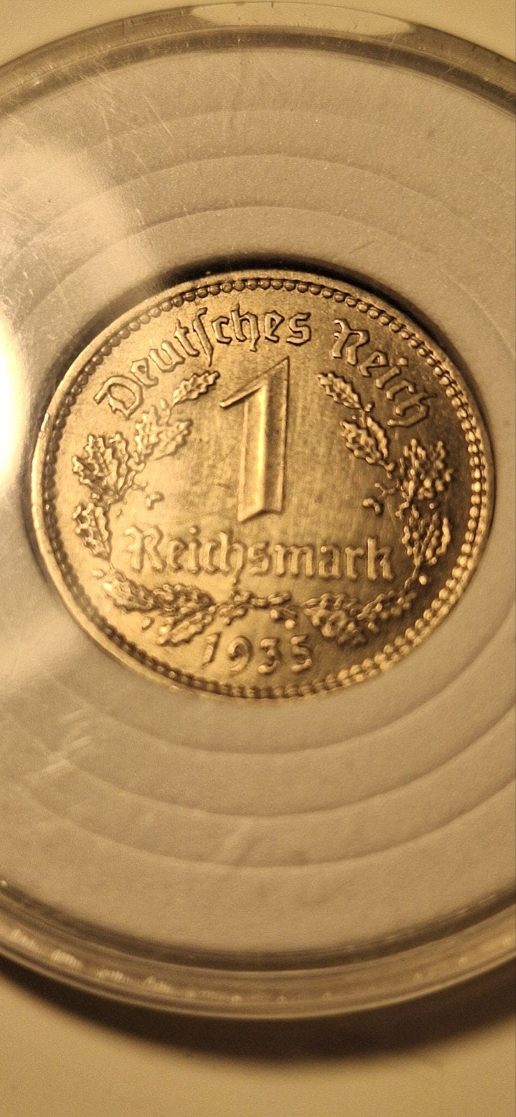 1 Duitse Mark 1935 - Gebruikte Staat, Postzegels en Munten, Ophalen of Verzenden, Duitsland, Losse munt