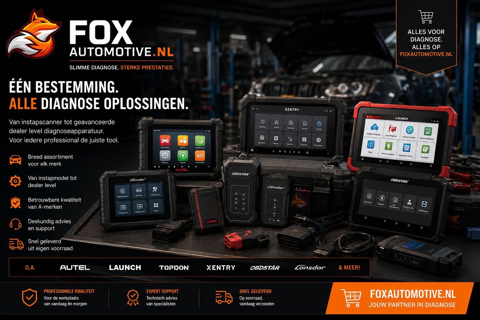 Launch Autel Xtool Obdstar Thinkcar Topdon Lonsdor Xhorse, Ophalen of Verzenden