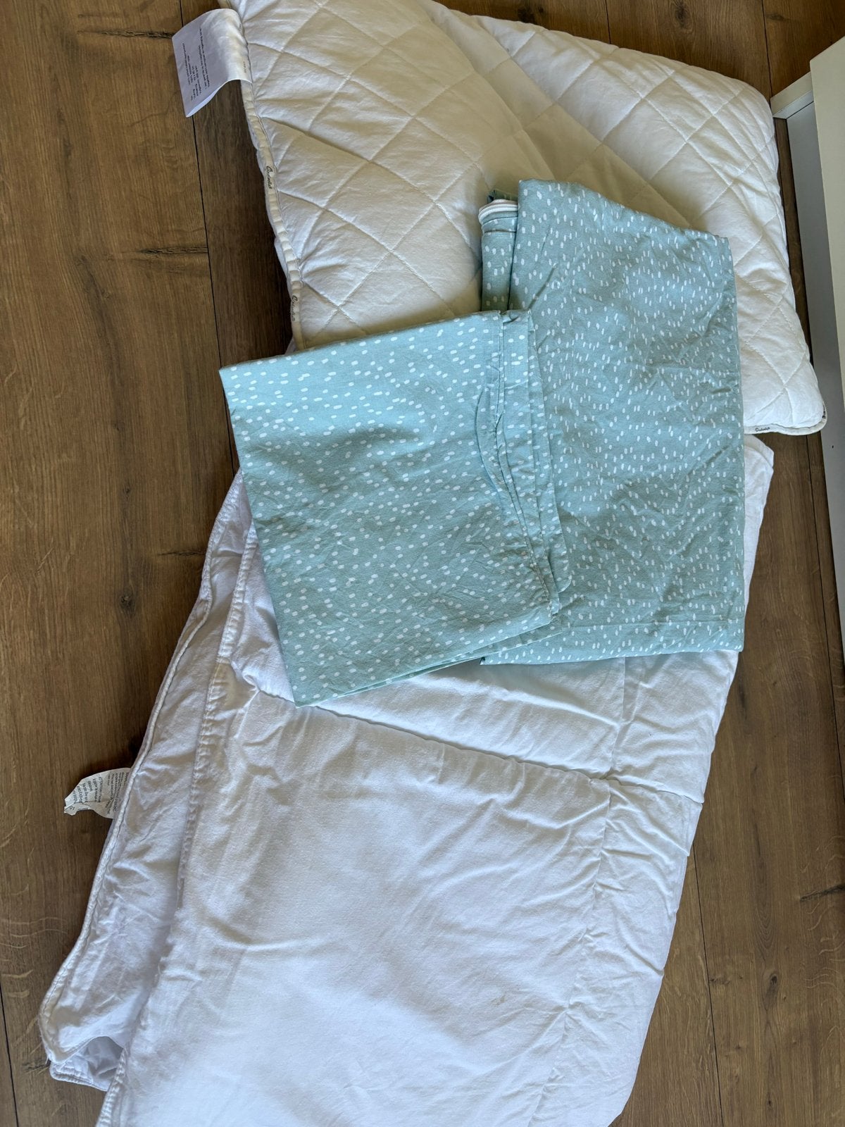 Kussen, dekbed en dekbedovertrek ledikant, Kinderen en Baby's, Ophalen, Gebruikt, Ledikant, Beddengoedset