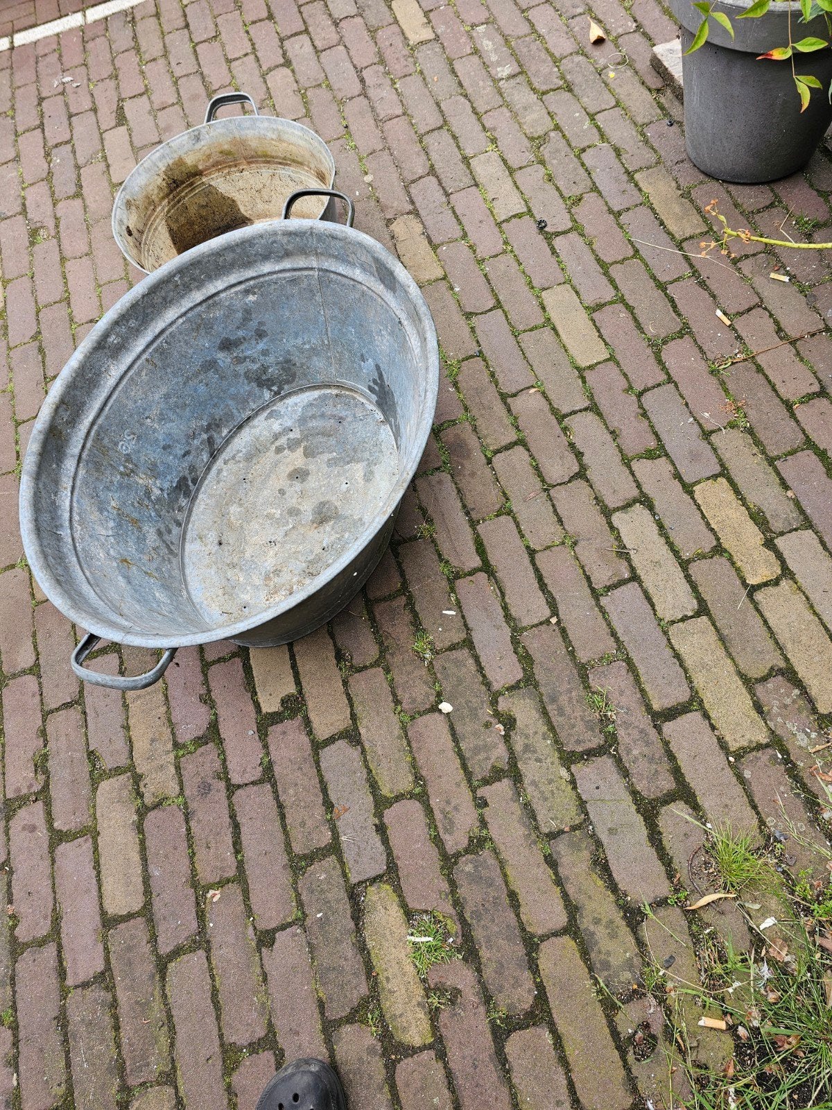 Mooie zinken wasbakken, Ophalen of Verzenden