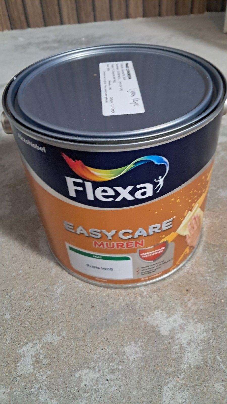 Flexa Easycare muurverf NIEUW - Silver Moss 2.5L, Ophalen, Nieuw, Verf, Minder dan 5 liter