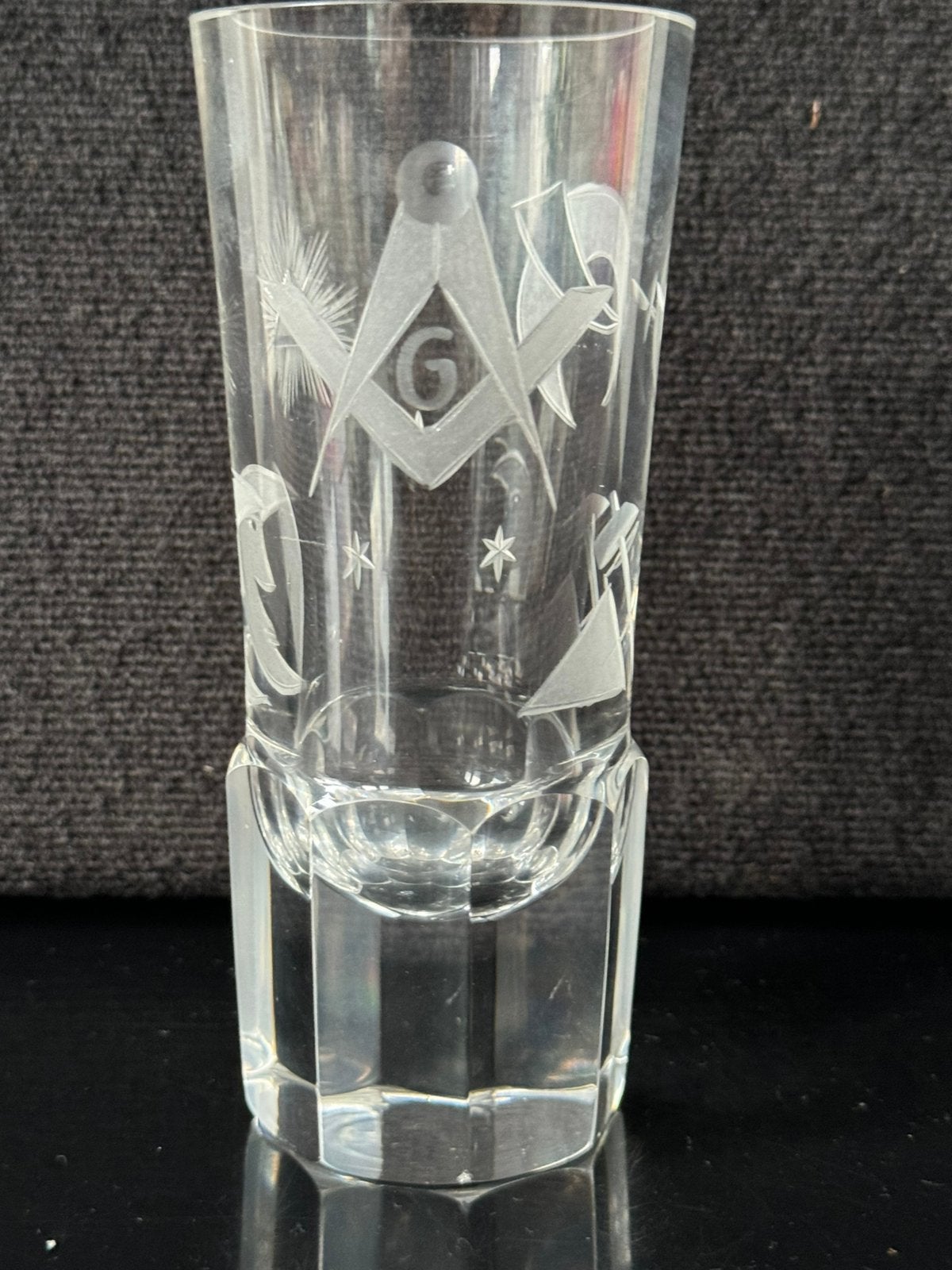 Vrijmetselaars glas vrijmetselarij masonic vrijmetselaar, Ophalen of Verzenden