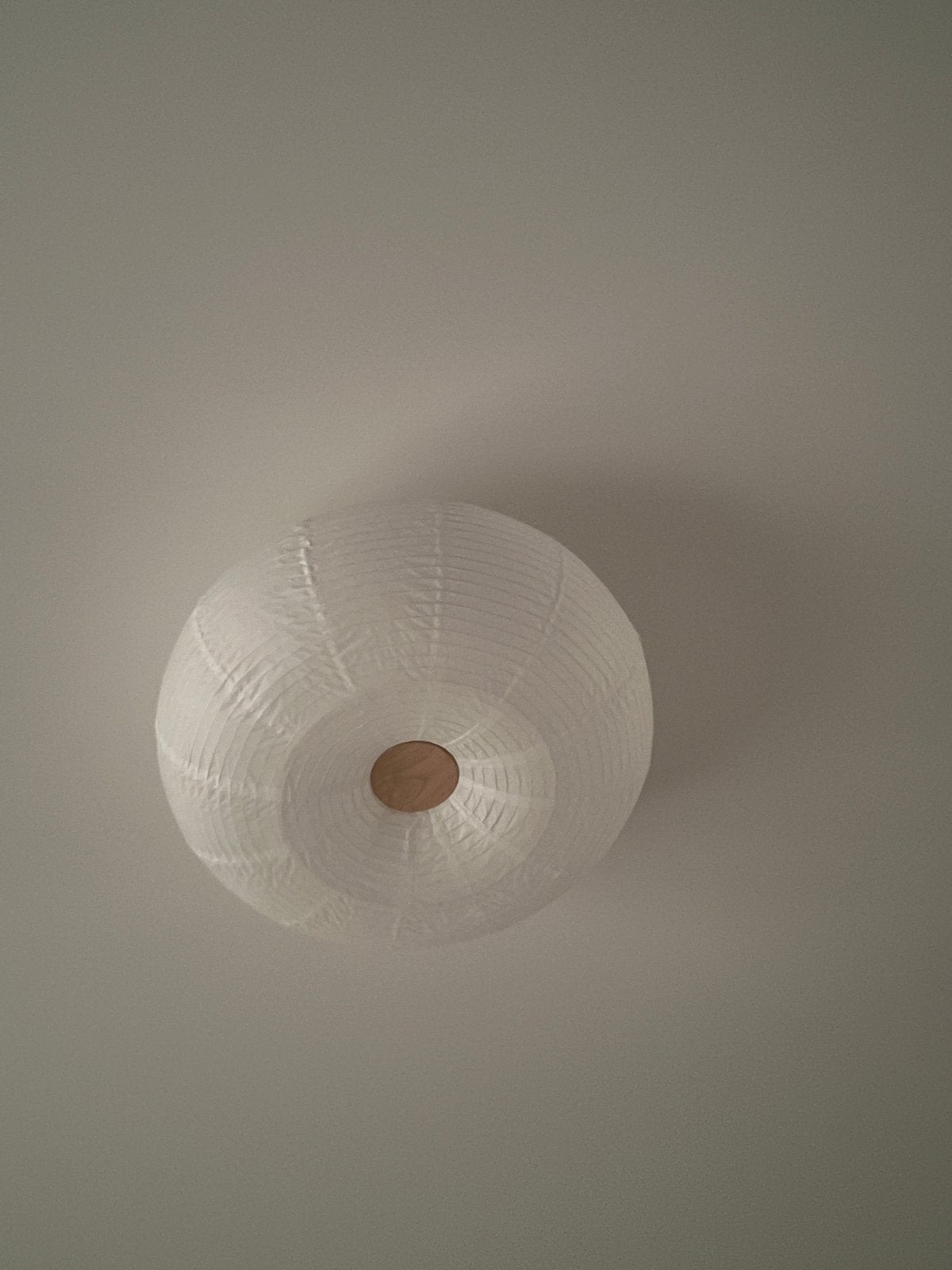 Papieren lamp met ledverlichting, Ophalen, Zo goed als nieuw, Hout