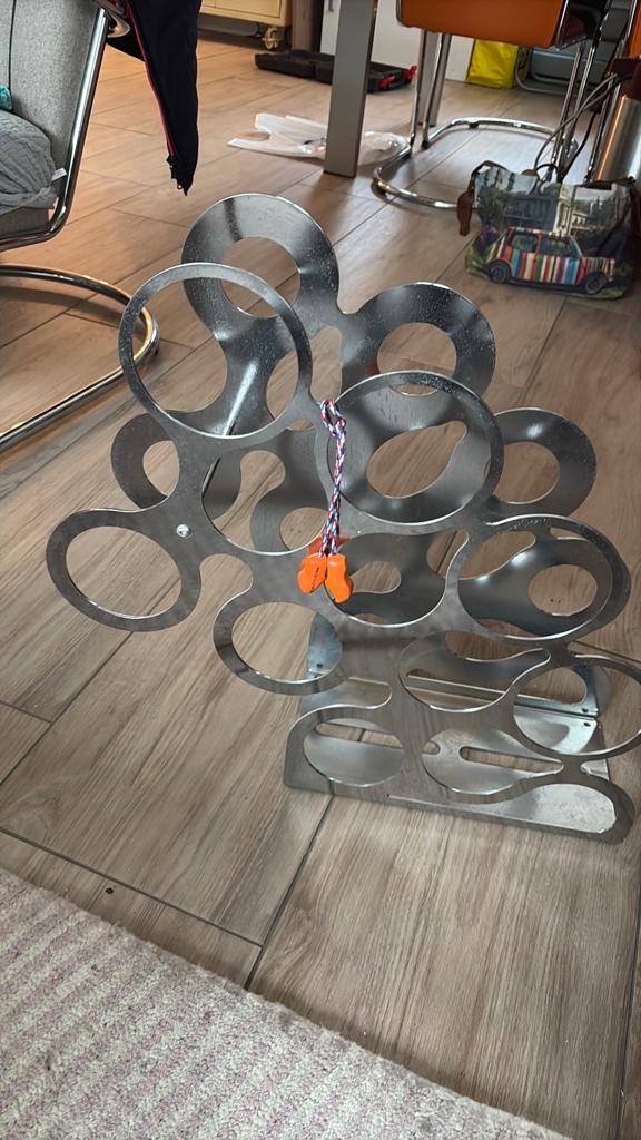 Gispen Today 951 wijnrek HxBxD: 52*55*16cm, Huis en Inrichting, Woonaccessoires | Wijnrekken, Gebruikt, Ophalen of Verzenden, Metaal