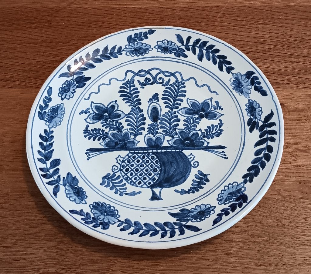 Oud Delft wandbordje periode 1920-1940, Ophalen of Verzenden