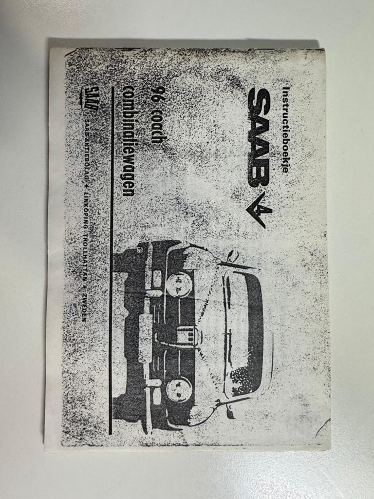 Saab 95 en 96 instructieboekje 1968, Ophalen of Verzenden