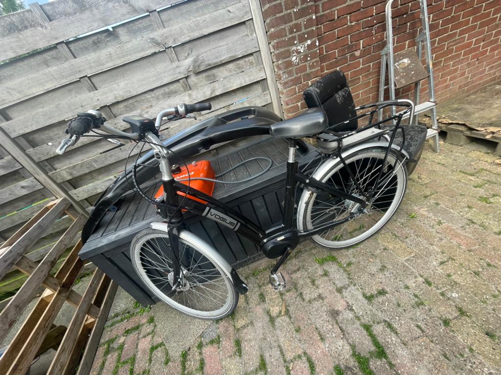 Vogue electrishe fiets . Zonder accu, Ophalen of Verzenden, Zo goed als nieuw, 4 kinderen of meer